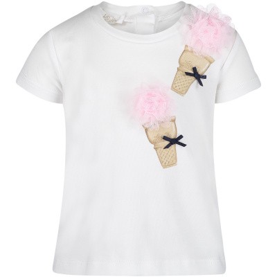 Afbeelding van Liu Jo H19030 baby t-shirt wit