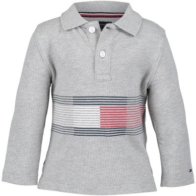 Afbeelding van Tommy Hilfiger KB0KB04329B baby polo grijs