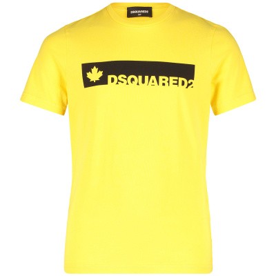 Afbeelding van Dsquared2 DQ02UT kinder t-shirt geel