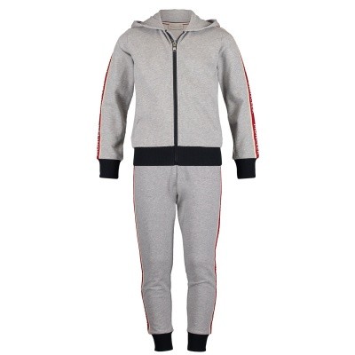 Picture of Moncler 8811700 kids sweatsuit grey