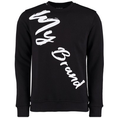 Afbeelding van My Brand MMBSWNL01G3017 heren trui zwart