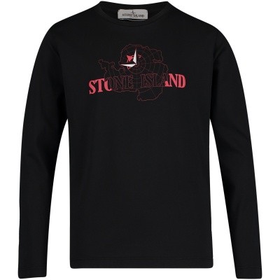 Afbeelding van Stone Island 691621152 kinder t-shirt zwart