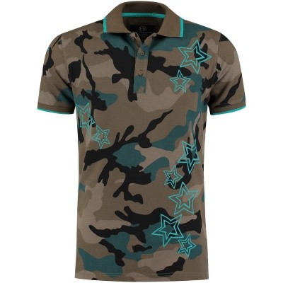 Afbeelding van My Brand MMBPO018G3004 heren polo turquoise