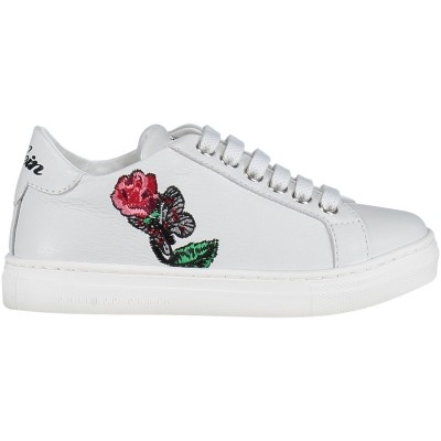 Afbeelding van Philipp Plein GSC0029 kindersneakers wit