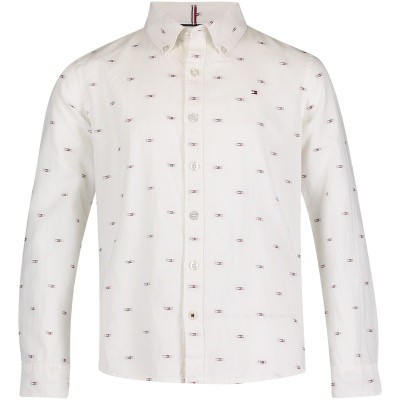 Afbeelding van Tommy Hilfiger KB0KB04376 kinder overhemd wit