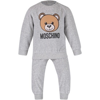 Afbeelding van Moschino MUK01V baby joggingpak grijs