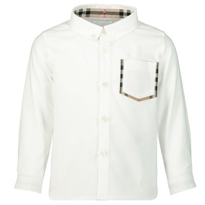 Burberry 8011566 baby blouse wit Afbeelding van Burberry 8011566 baby blouse wit