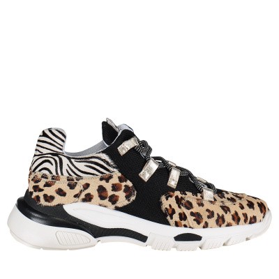 Afbeelding van Toral 11101G dames sneakers panter