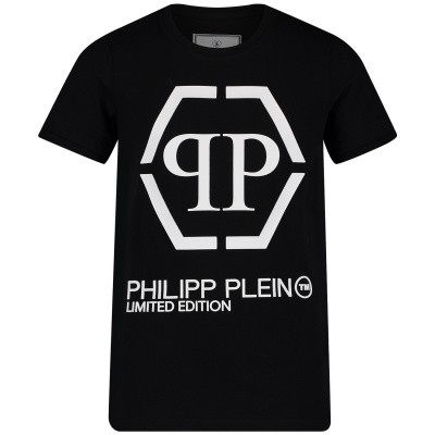 Afbeelding van Philipp Plein BTK0662 kinder t-shirt zwart