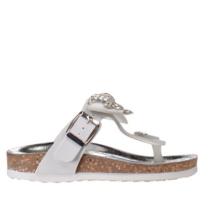 Afbeelding van MonnaLisa 8C3017 kinderslippers wit
