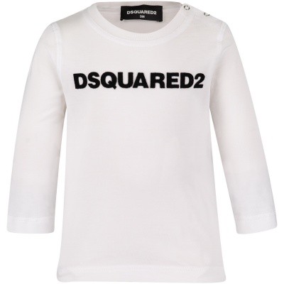 Afbeelding van Dsquared2 DQ02ZQ baby t-shirt wit