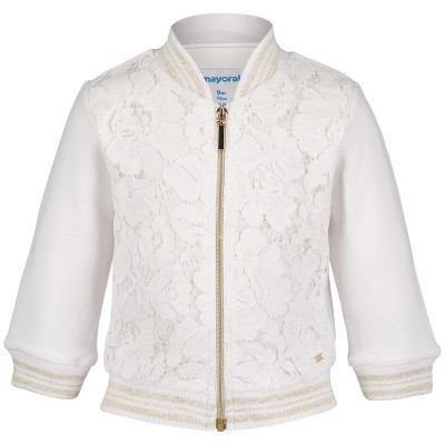 Afbeelding van Mayoral 1421 baby vest wit