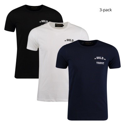 Afbeelding van in Gold We Trust FA067 heren t-shirt zwart