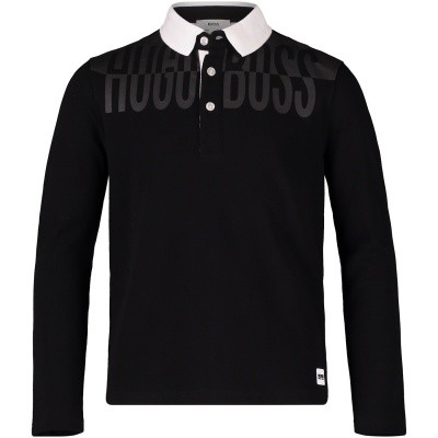 Afbeelding van Boss J25C71 kinder polo zwart