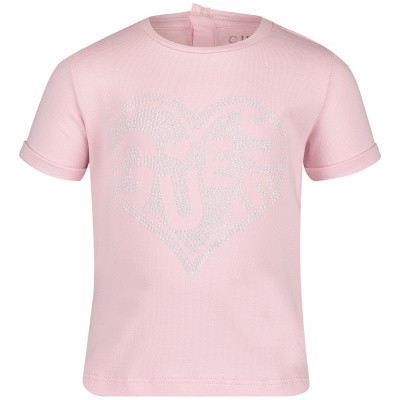 Afbeelding van Guess A92I00 baby t-shirt licht roze