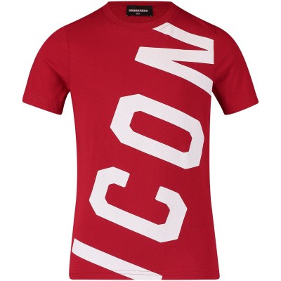 Afbeelding van Dsquared2 DQ038T kinder t-shirt rood