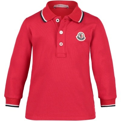 Afbeelding van Moncler 8305505 baby polo rood