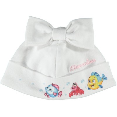 Afbeelding van MonnaLisa 353018 babymutsje wit