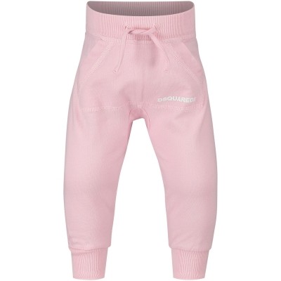 Afbeelding van Dsquared2 DQ01CL baby joggingpak licht roze