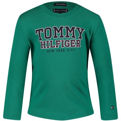 Afbeelding van Tommy Hilfiger KB0KB04297B baby t-shirt groen