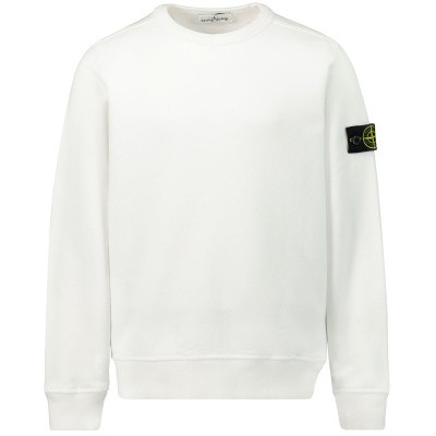 Stone Island 711660940 kindertrui wit Afbeelding van Stone Island 711660940 kindertrui wit