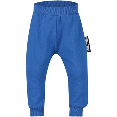 Afbeelding van Moschino MUP02O babybroekje cobalt blauw