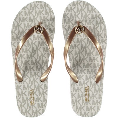 Afbeelding van Michael Kors 40S7MKFA4Q dames slippers off white
