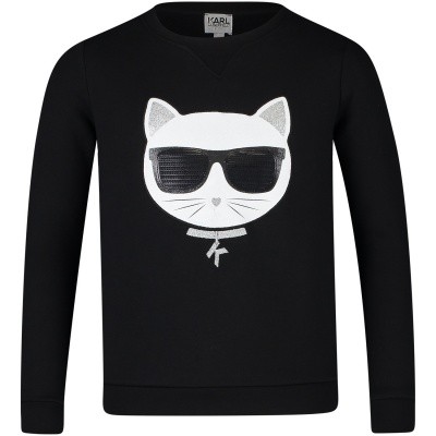 Afbeelding van Karl Lagerfeld Z15158 kindertrui zwart