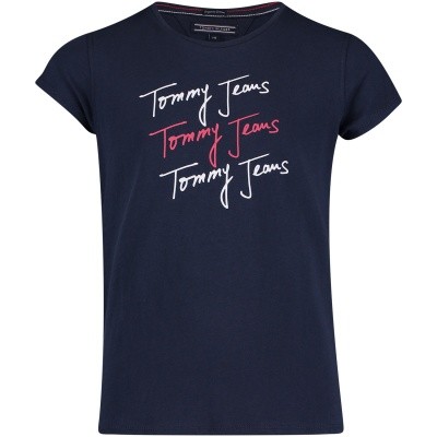 Afbeelding van Tommy Hilfiger KG0KG03634 kinder t-shirt navy