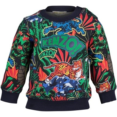 Afbeelding van Kenzo KM15588BB baby trui navy
