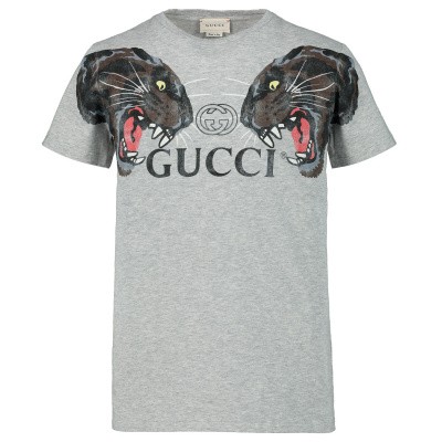 Gucci 547559 kinder t-shirt grijs Afbeelding van Gucci 547559 kinder t-shirt grijs