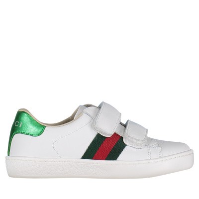 Afbeelding van Gucci 455448 CPWP0 kindersneakers wit