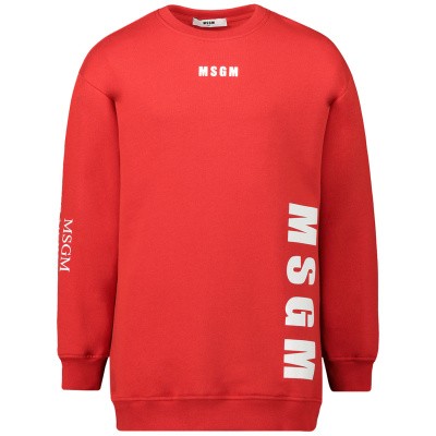 MSGM 020283 kindertrui rood Afbeelding van MSGM 020283 kindertrui rood