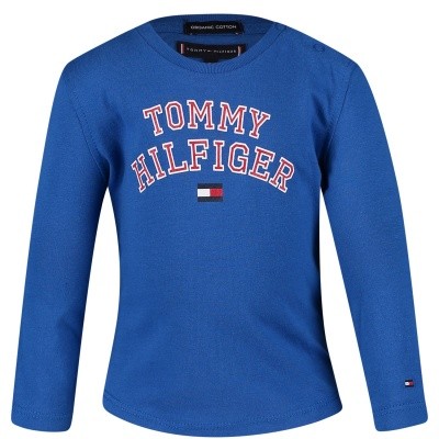 Afbeelding van Tommy Hilfiger KB0KB04432B baby t-shirt cobalt blauw