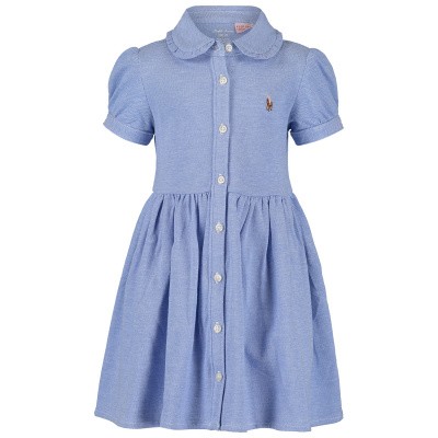 Afbeelding van Ralph Lauren 734896 babyjurkje licht blauw