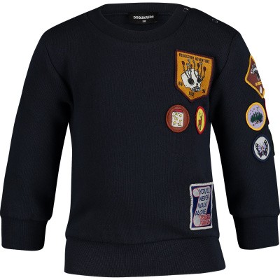 Afbeelding van Dsquared2 DQ03FH baby trui navy