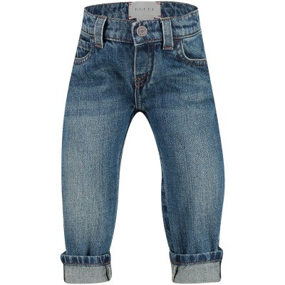 Afbeelding van Gucci 455454 babybroekje jeans