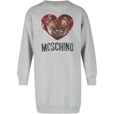 Afbeelding van Moschino HEV064 kinderjurk grijs