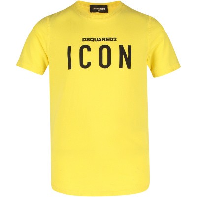 Afbeelding van Dsquared2 DQ02M8 kinder t-shirt geel