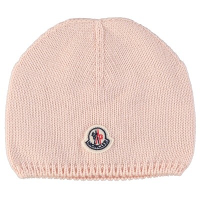 Afbeelding van Moncler 9921305 babymutsje licht roze
