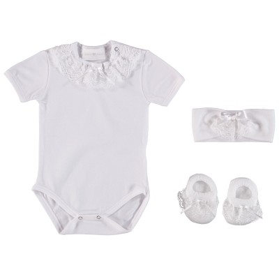 Afbeelding van Story Loris 21994 baby kadodoos rompertjes wit
