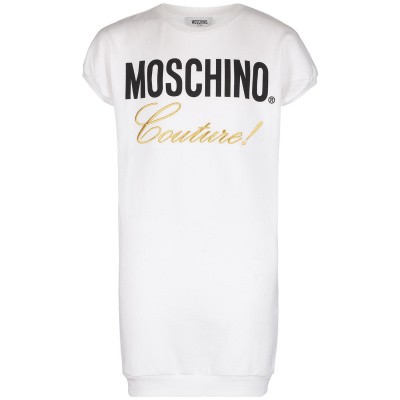 Afbeelding van Moschino HDV07W kinderjurk wit