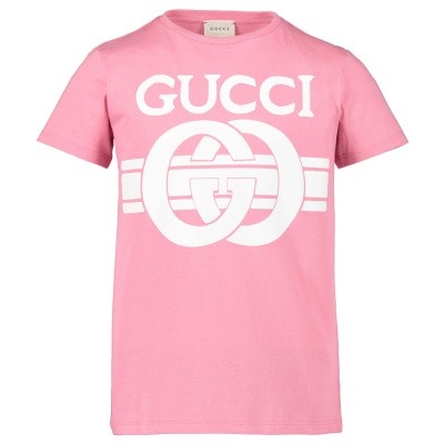 Gucci 547559 XJAHV kinder t-shirt licht roze Afbeelding van Gucci 547559 XJAHV kinder t-shirt licht roze