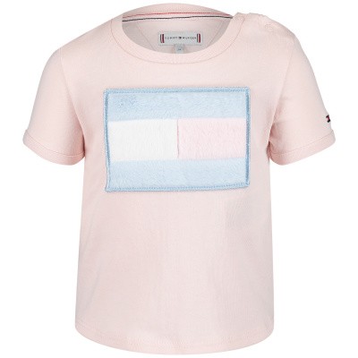 Afbeelding van Tommy Hilfiger KG0KG04082B baby t-shirt licht roze