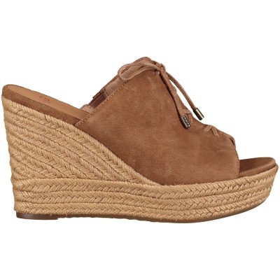 Afbeelding van Ugg 1019900 dames wedgesandalen camel