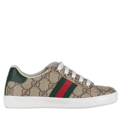Afbeelding van Gucci 433149 9C210 kindersneakers bruin
