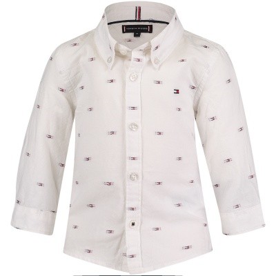 Afbeelding van Tommy Hilfiger KB0KB04376B baby blouse wit