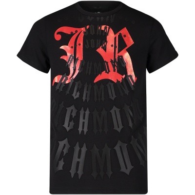 Afbeelding van John Richmond RBA18096 kinder t-shirt zwart