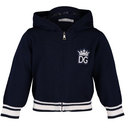 Afbeelding van Dolce & Gabbana L1KW01JAVDZ baby vest donker blauw