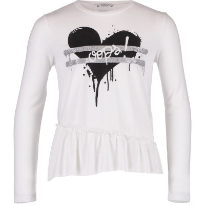 Afbeelding van Liu Jo G68104 kinder t-shirt off white